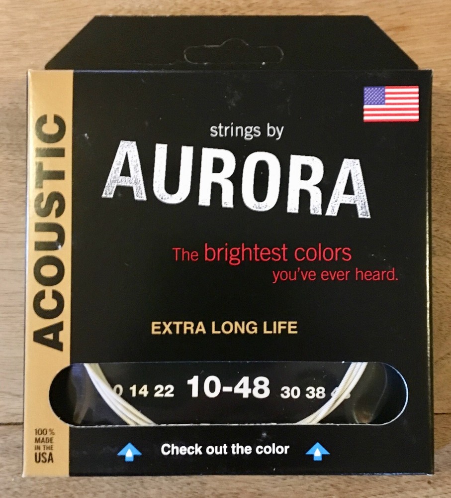 Strings By Aurora White Acoustic Guitar Strings 10-48