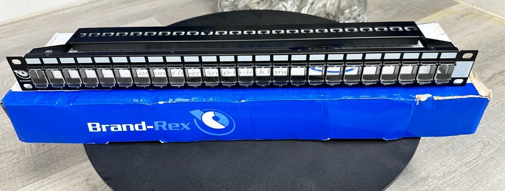 Brand-Rex 24-Port 1U Snap in Jack Rack Panel