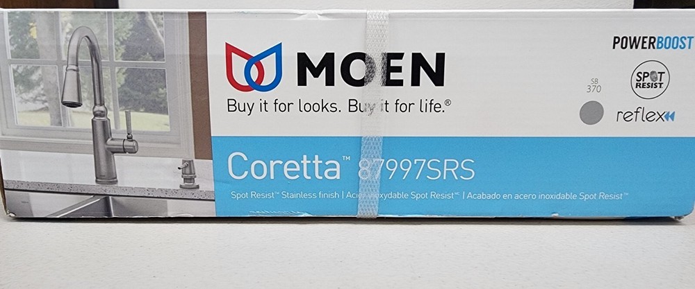 Moen 87997SRS Coretta Pull-Down Kitchen Faucet with Power Boost