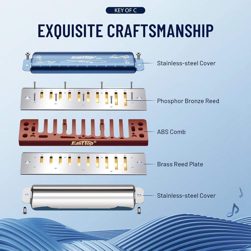 Classic Harmonica in C for Professionals - Gift Option