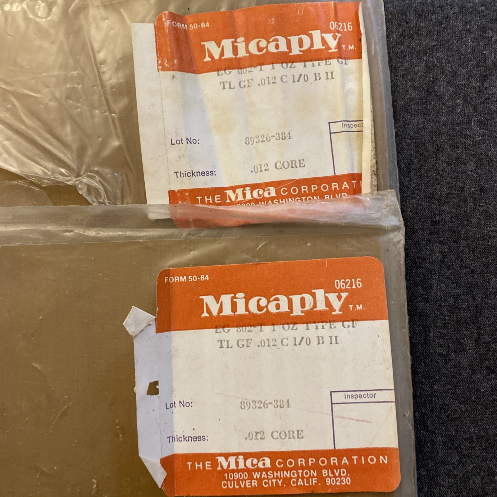 Vintage Copper Metal Sheets Crafts 3 Pieces