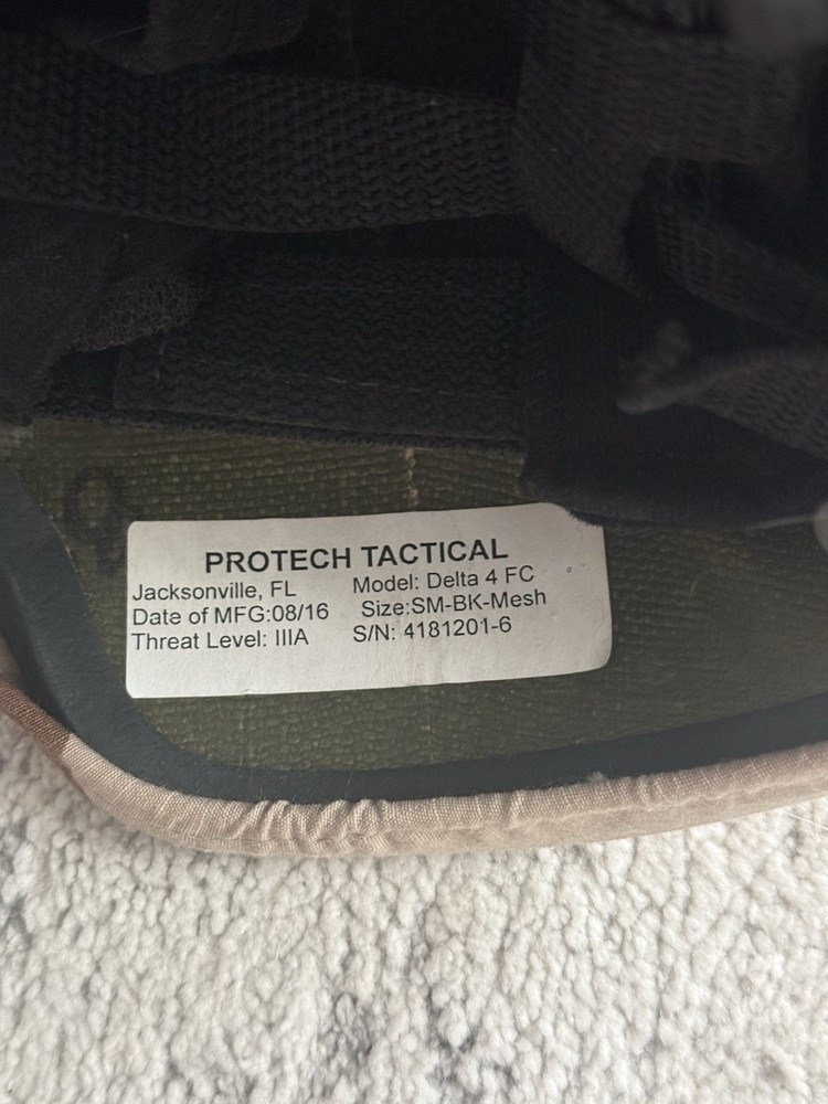 Protech Delta 4 Full Cut Helmet Level 3A Small