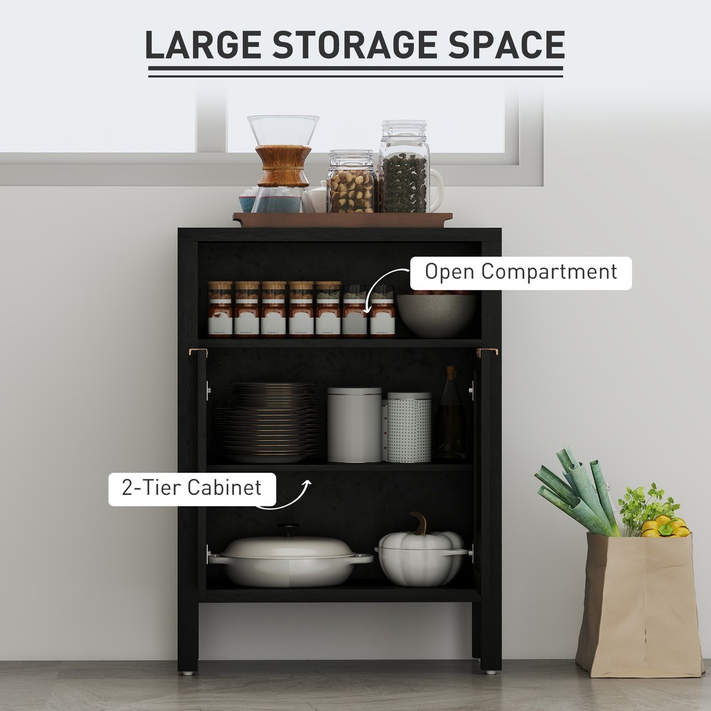 Sideboard Adjustable 3 Level Shelf Setup To Fit Your Storage Needs