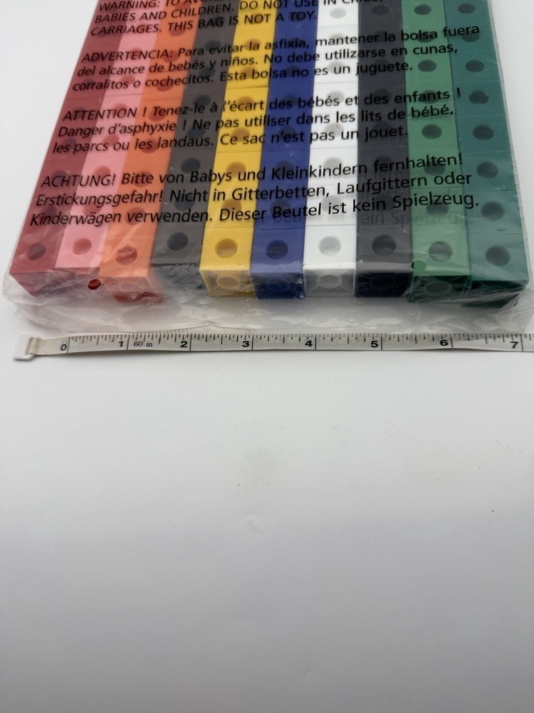 100 Educational hand2mind Snap Cubes Linking Plastic Color Math Manipulative