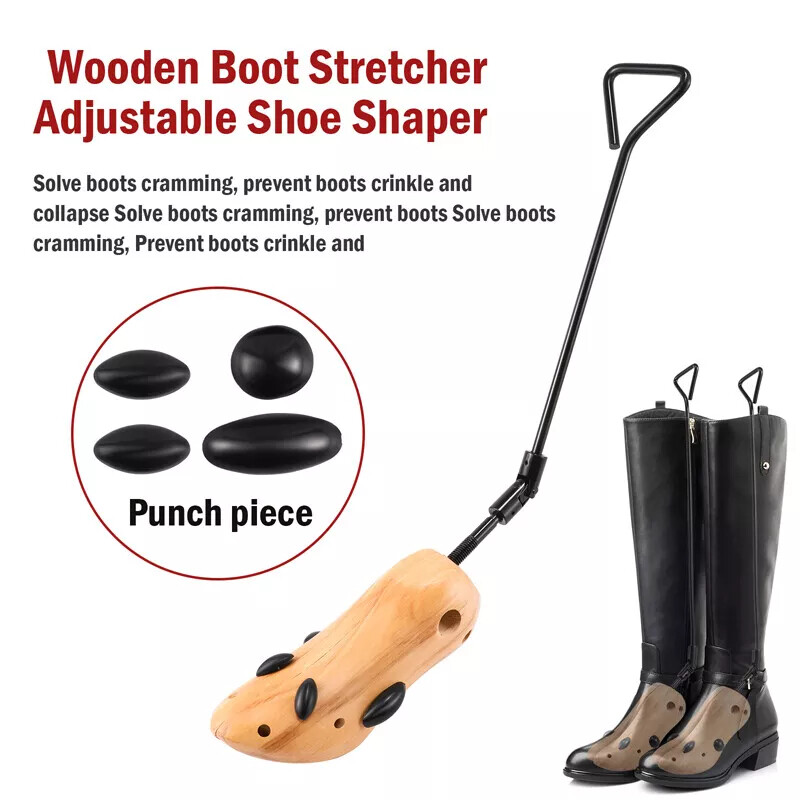 2PCS Wooden Boot Stretcher Adjustable Shoe Shaper Widener Expander for Men Women