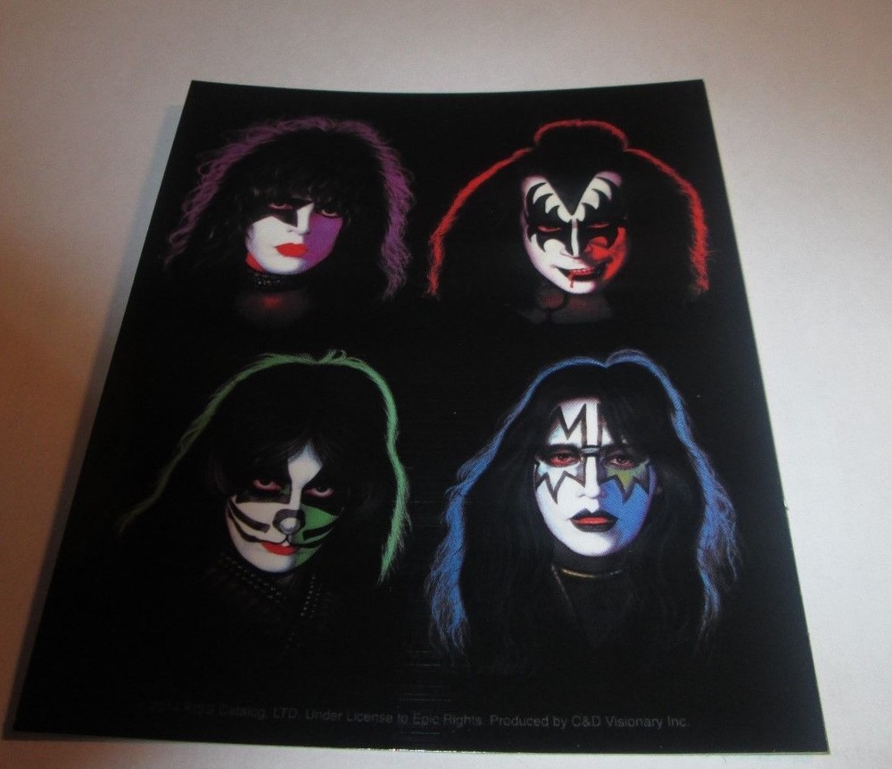 KISS STICKER NEW 2014 VINTAGE OOP RARE COLLECTIBLE