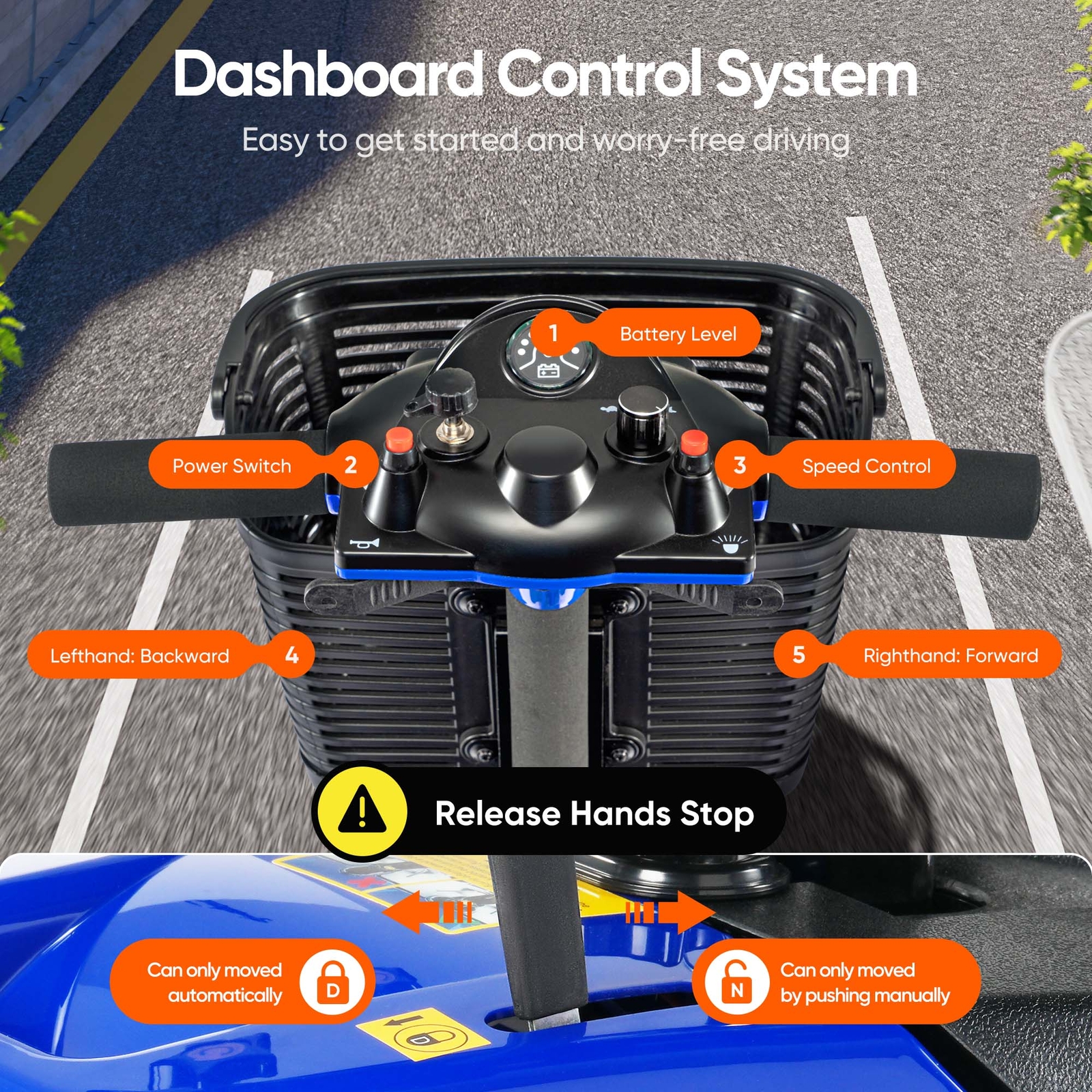 3 Wheel Folding Mobility Scooter Power Wheel Chairs Electric Long Range Portable
