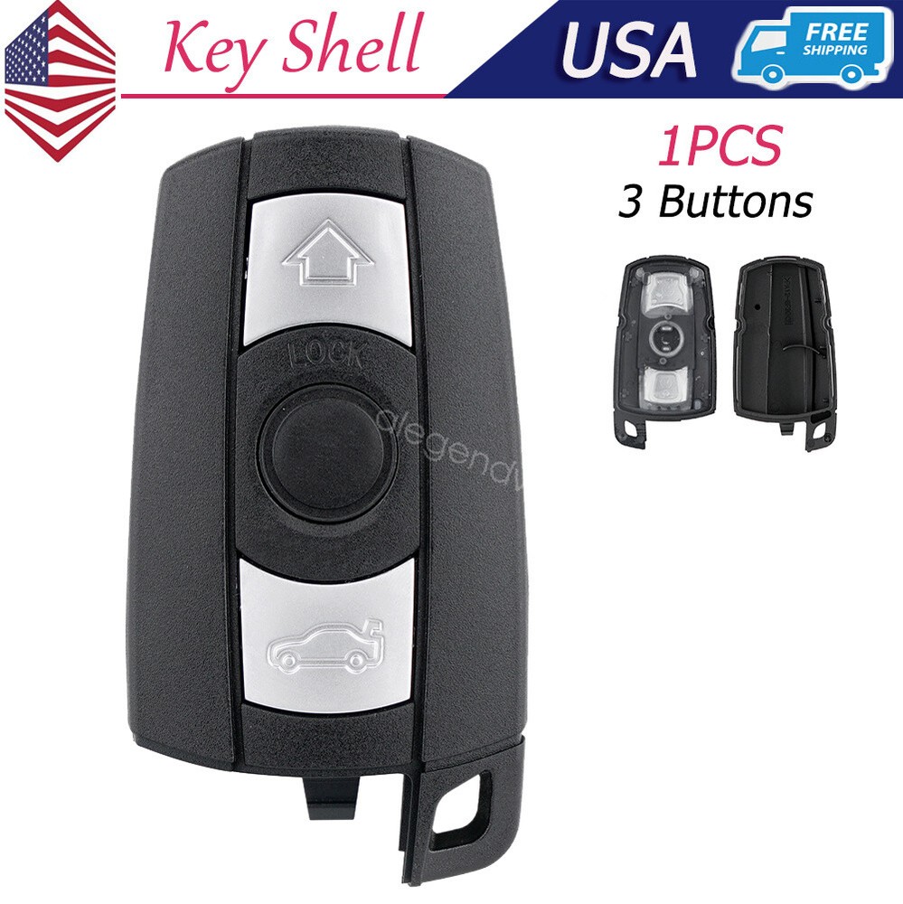 Smart Remote Key Case Shell Fob 3 Button for BMW 1 3 5 6 Series E90 E91 E92 E60