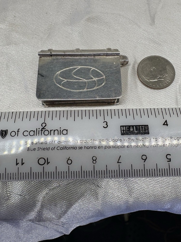Mexico Sterling Silver Book Small Pill Box