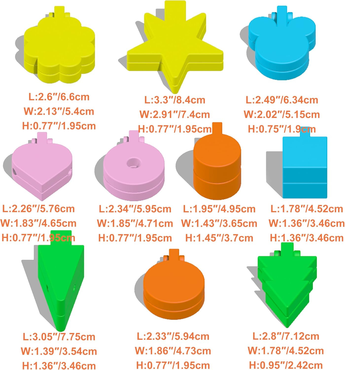 10-Piece Cake Pop Mold Set with Various Shapes for Baking and Celebrations