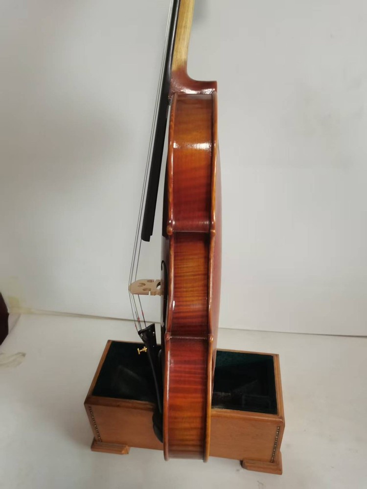 Master 4/4 violin Solid Flamed maple back spruce top hand carved K4256