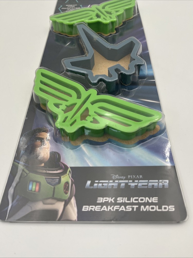 Disney Pixar Buzz Lightyear 3 Pack Silicone Breakfast Molds