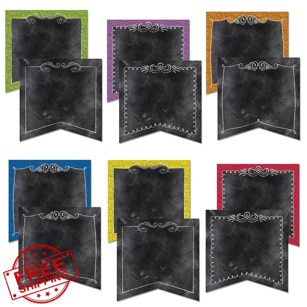 Creative Teaching Press 6" Designer Cut-Outs Pennants Pack