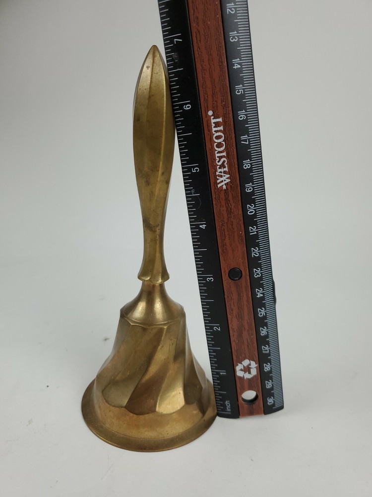 Brass dinner bell 7" for decorative purposes only