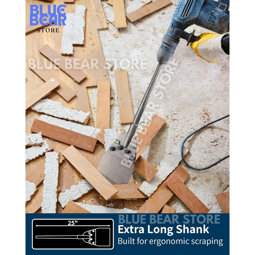 6 Inch SDS Max Floor Scraper Thinset Removal Chisel Bits for Rotary Hammer Drill