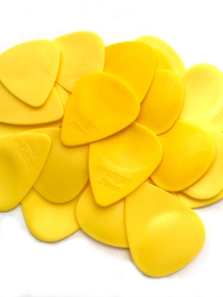 Wedgie Delrin EX Guitar Picks | .73mm | Yellow | 36 pcs