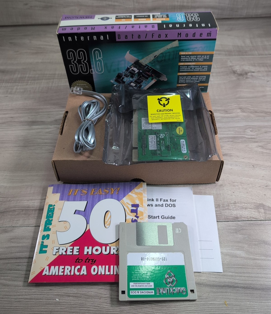 VINTAGE NEWCOM 33.6 Internal Data /Fax Modem " NEW OPEN BOX "