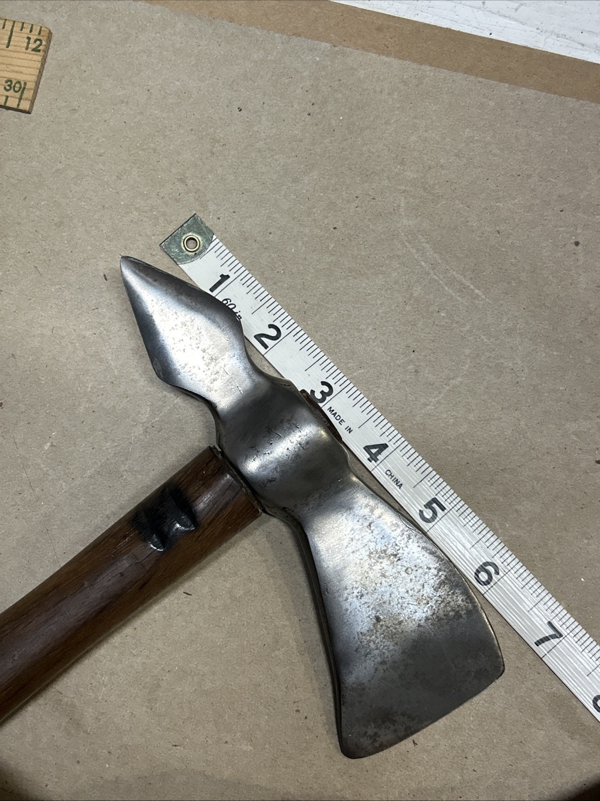 Vintage Native American Indian Style Tomahawk w/ Original Handle Used Nice