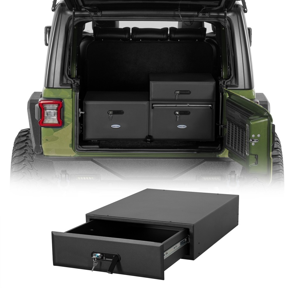 Cargo Drawer & Fridge Slide Mount for 15-25 Jeep Wrangler JK JL Ford Bronco 4-Dr