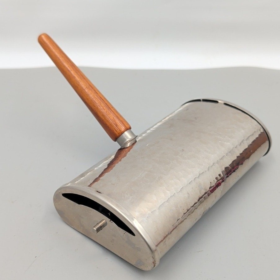 Vintage Crumb Sweeper Catcher Wood Handle