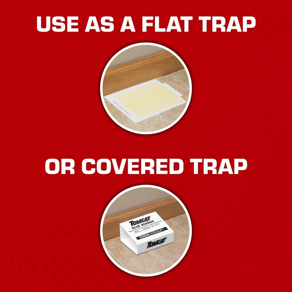 Ready-to-Use Glue Boards with Eugenol - Effective Pest Control Solution, 4 Pack