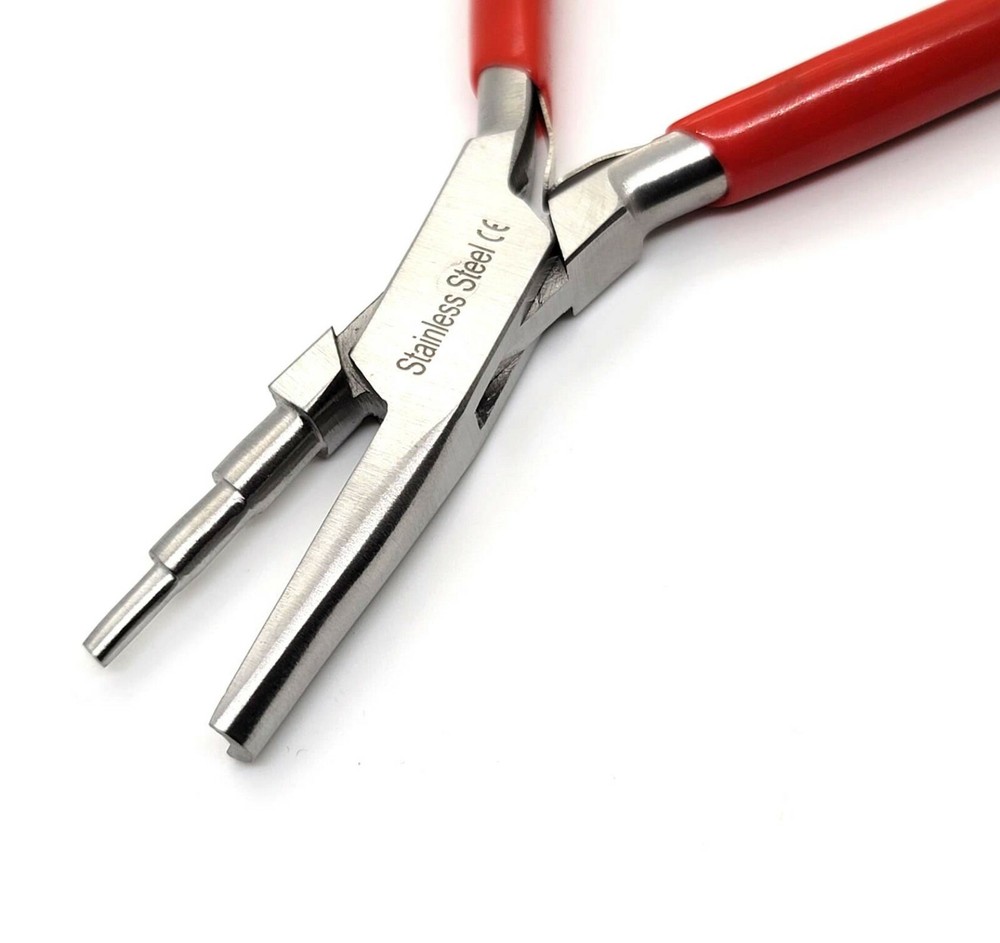 Forming Pliers 3 Step Three Round Nose & Concave Pliers for Wire Bending Looping