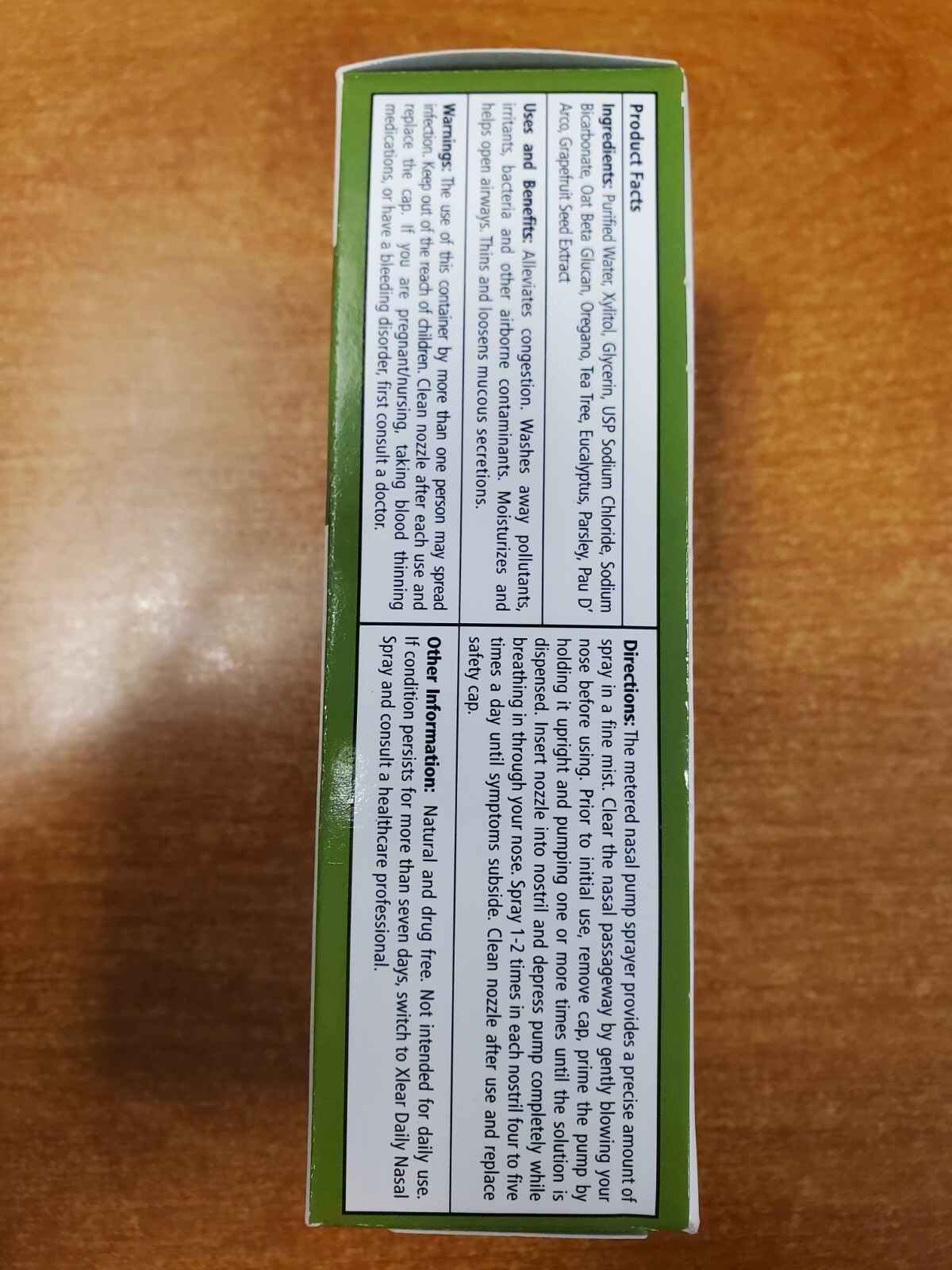 Xlear Rescue Nasal Spray w/ Xylitol All-Natural Nasal Spray 1.5oz. (Exp 5/25) F