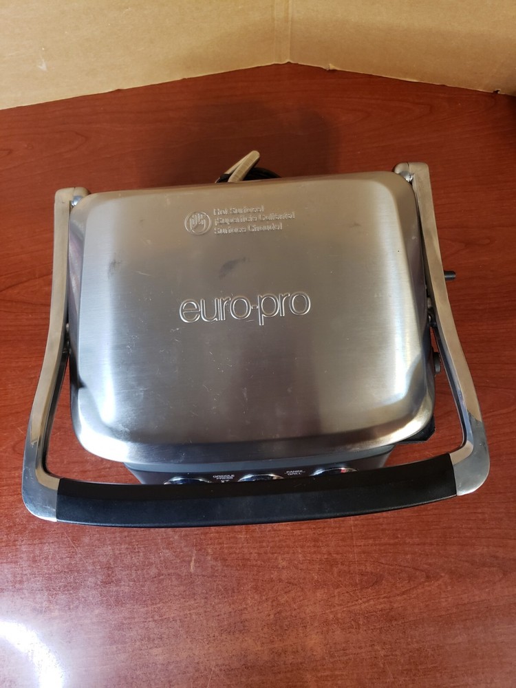 EURO PRO SM215 PANINI PRESS GRILL GRIDDLE (CLEAN)
