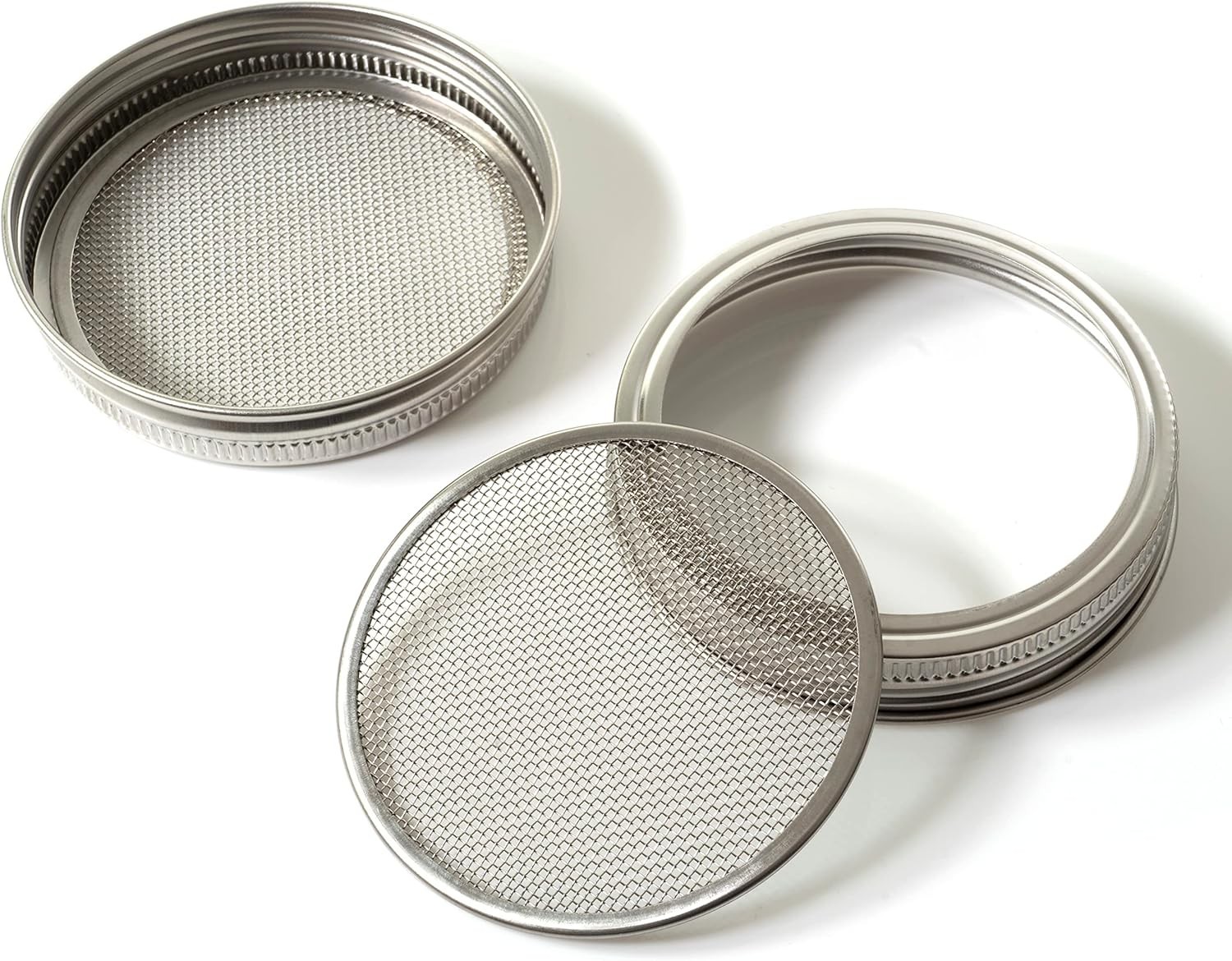 Sprouting Lids for Wide Mouth Mason Jars Mesh Seed Sprouter Covers 8 pcs