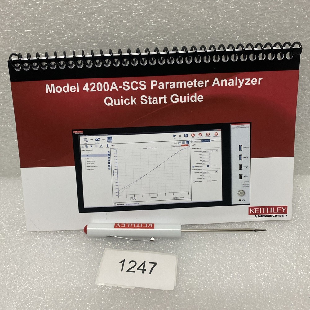 Keithley Model 4200A-scs Parameter Analyzer Quick Start Guide & Screwdriver