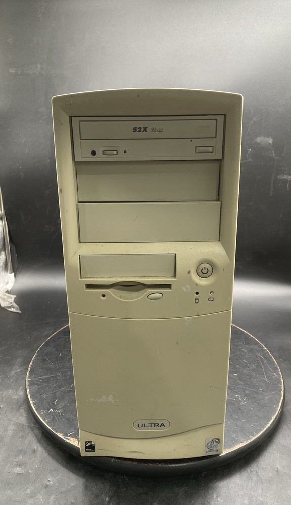 Vintage Custom PC Tower Case Intel Processor Desktop System Unit