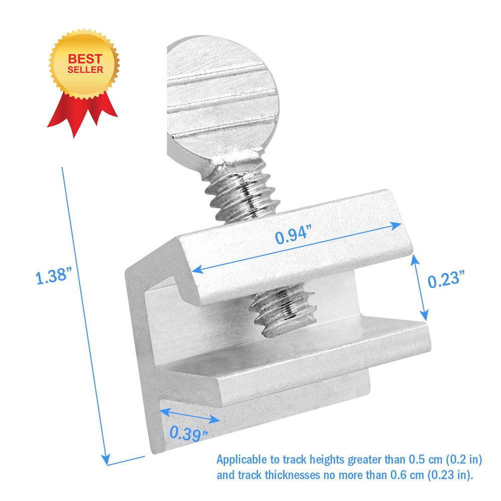 "Nuk3y Sliding Window Security Locks (White, 12 Pack)" 12 Pack, White