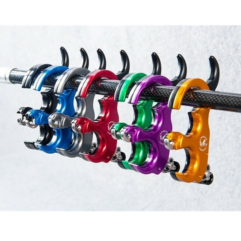 TP420 Compound Bow Release Aids 3 4 Finger Thumb Trigger Adjustable Archery Grip
