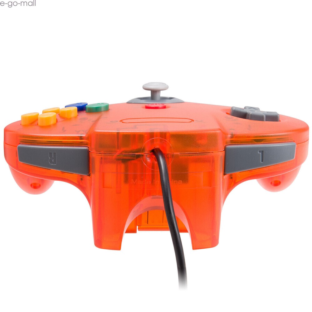 Wired N64 Controller Joystick Replacement For Nintendo 64 Console Clear Orange