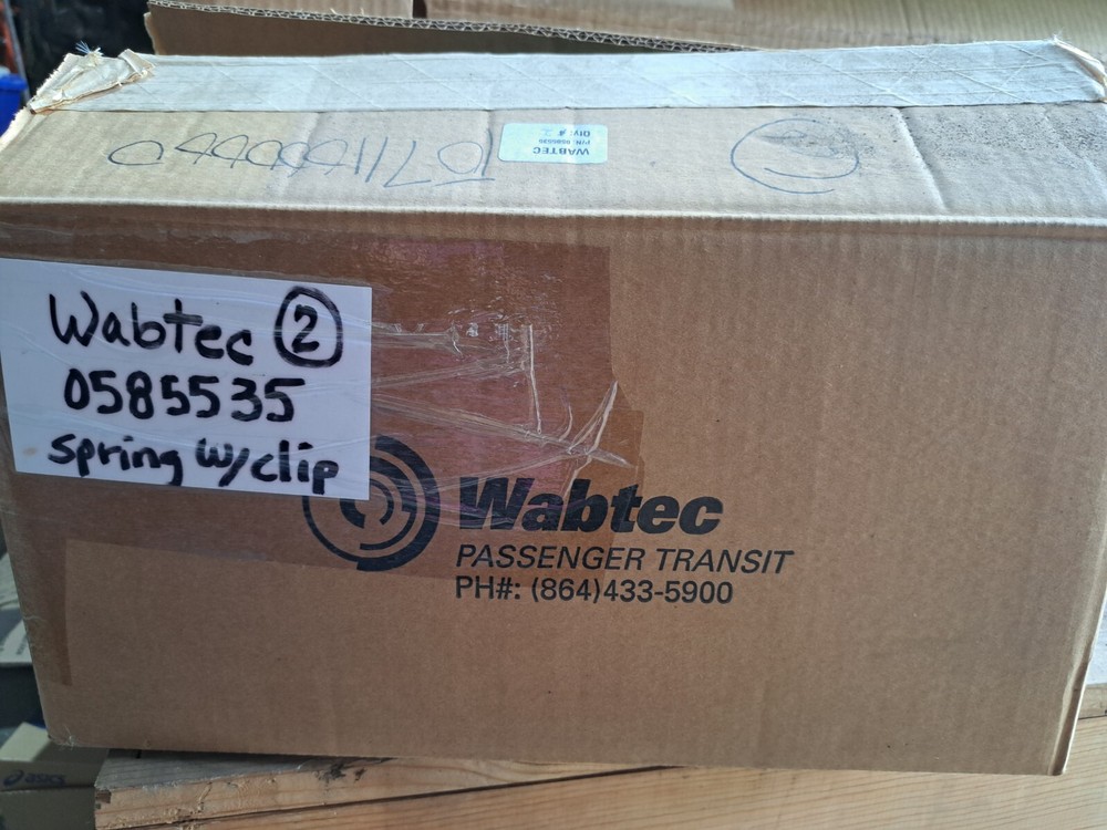 Wabtec Passenger Transit Div. 0585535 Heavy Duty Spring With Clip