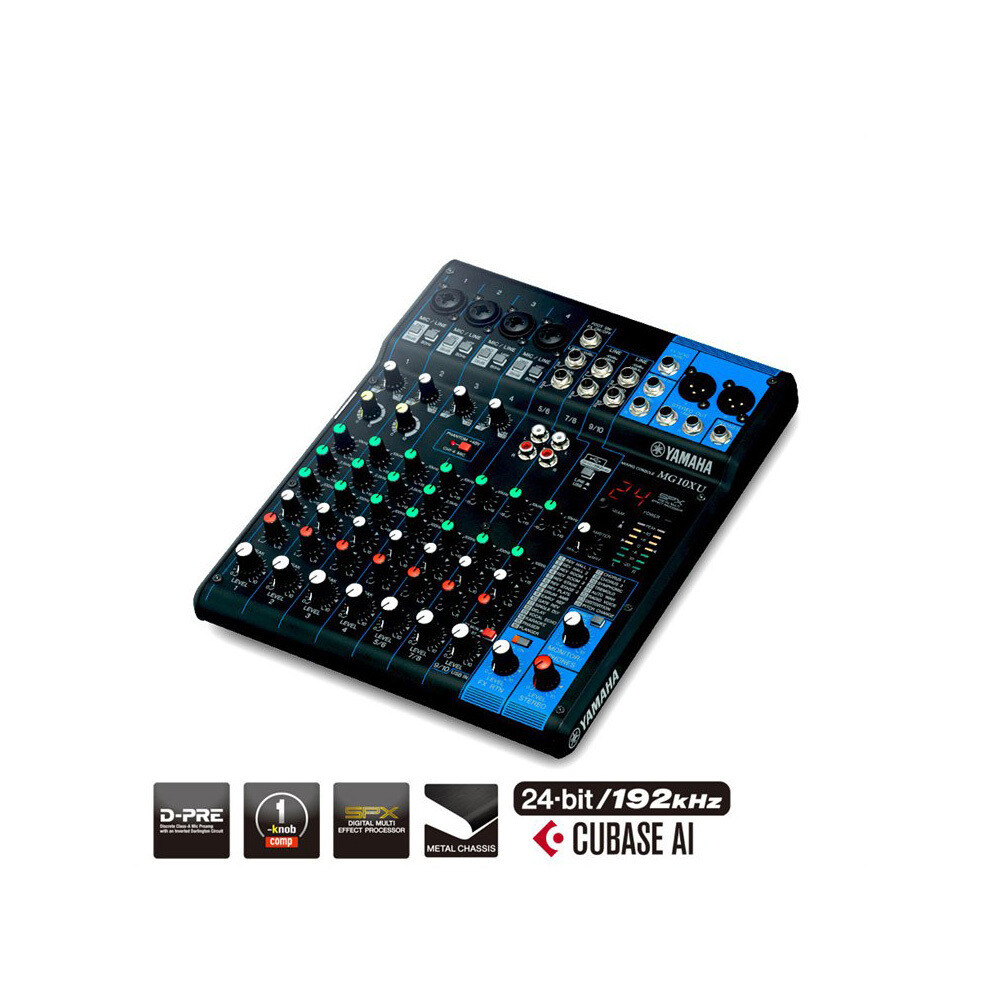 Yamaha MG10XU 10 Input Stereo Mixer with Effects