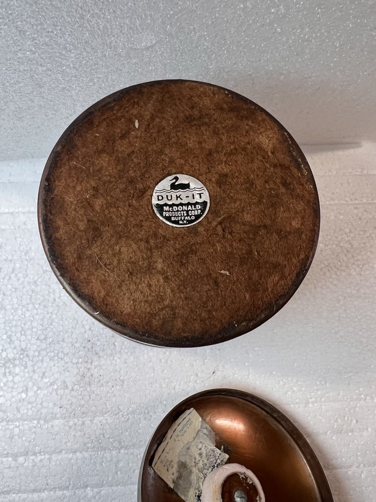 DUK-IT McDONALD COPPER CIGAR HUMIDOR Amber Handle