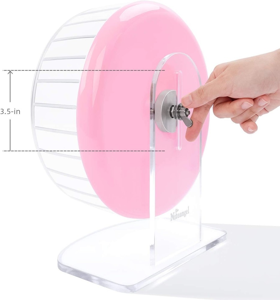 Quiet Spinner Hamster Wheel for Small Animals - Adjustable and Durable Elements