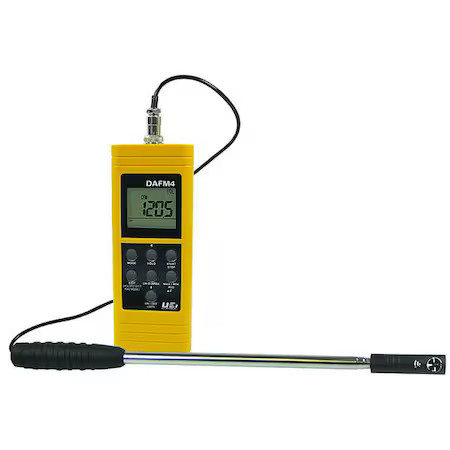 Uei Test Instruments Dafm4 Digital In-Duct Mini Vane Anemometer