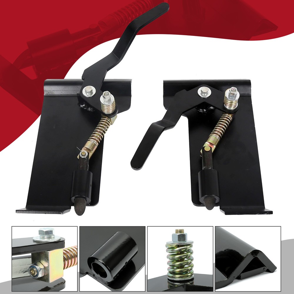 2X Weld On Skid Steer Quick Attach Conversion Adapter Quick Tach Latch Box