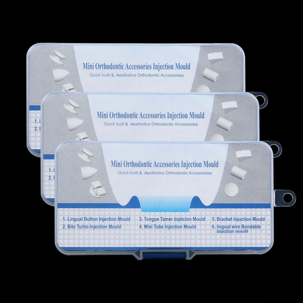 5Pack Dental Forming Mold Lingual Button/Wire Mini Accessories Injection Bracket