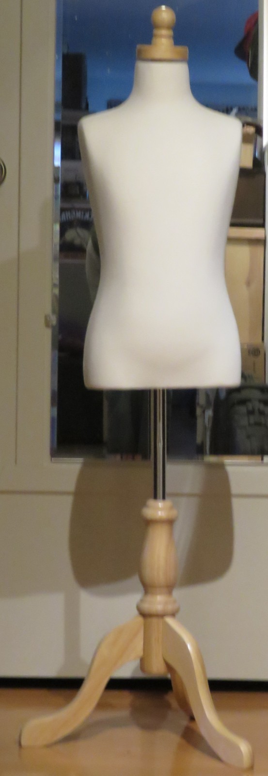 Mannequin Torso Child Cloth Covered Dress Form with Stand 27x23½x28