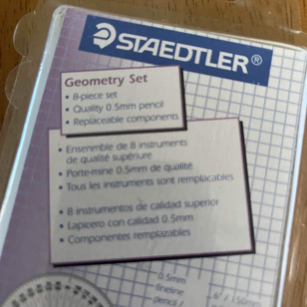 Staedtler Geoset Geometry Set 8 Piece Compass Superior Instruments New