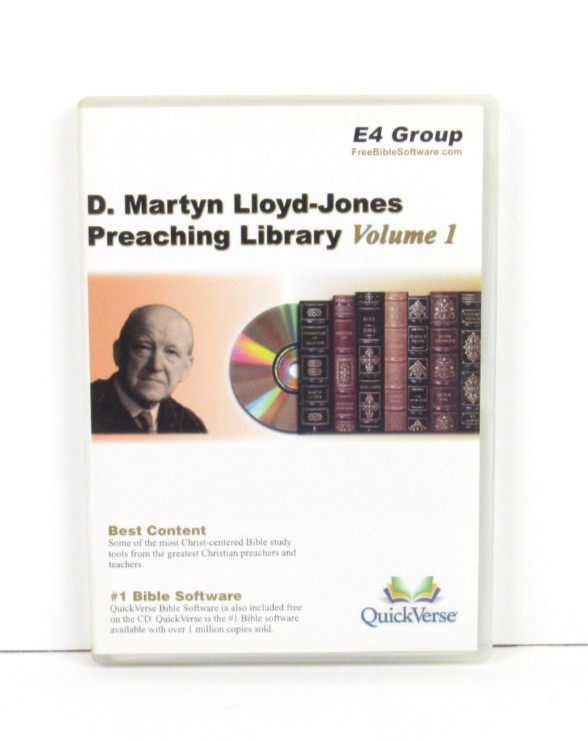 QuickVerse E4 Martyn Lloyd Jones Library Vol. 1 PC Software Tested Works