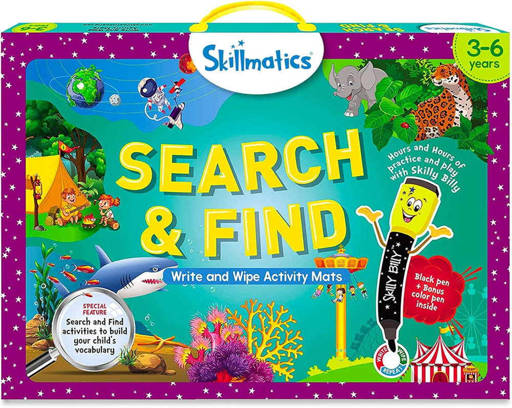Skillmatics Search and Find Educational Game - Reusable Preschool Learning Activ