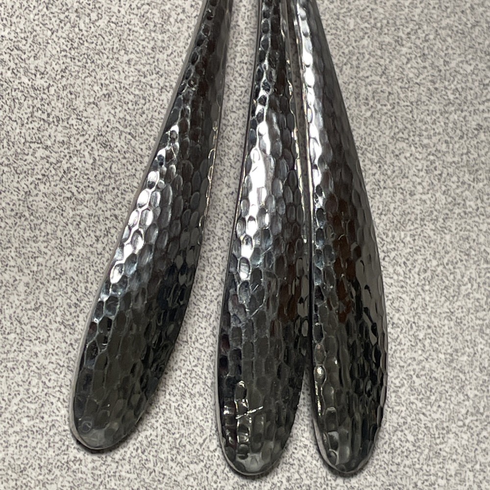 Oneida REYNA Stainless Flatware Hammered Serving Set 23 Pieces