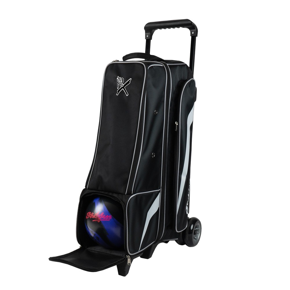 KR Strikeforce Cruiser Black/Silver 4x4 Inline 4 Ball Roller Bowling Bag