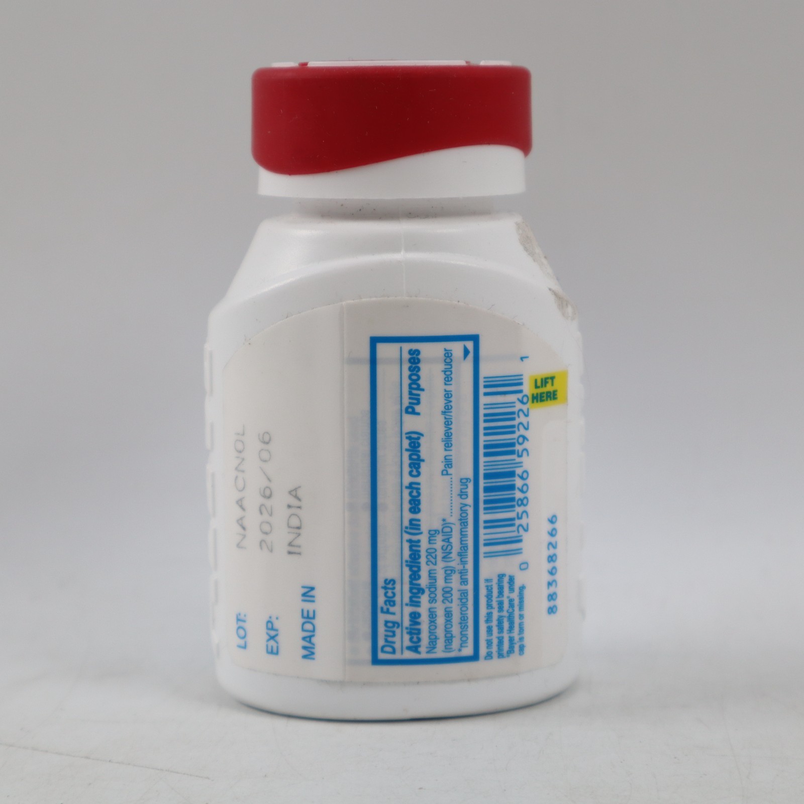 3PK Aleve Naproxen Sodium Arthritis Pain Reliever & Fever Reducer 90ct EXP03/26+