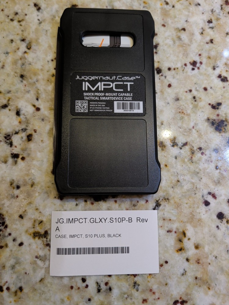 Juggernaut S10 Impact Case Shock Proof Mount Capable Tactical - BLACK S10