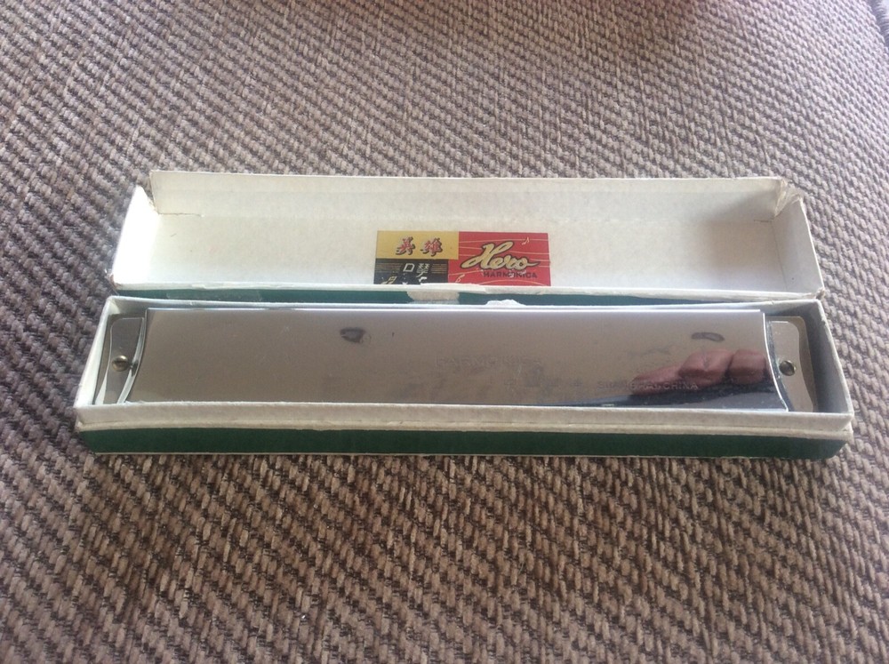 Vintage Hero Chromatic Harmonica 24 Hole with Box M1009